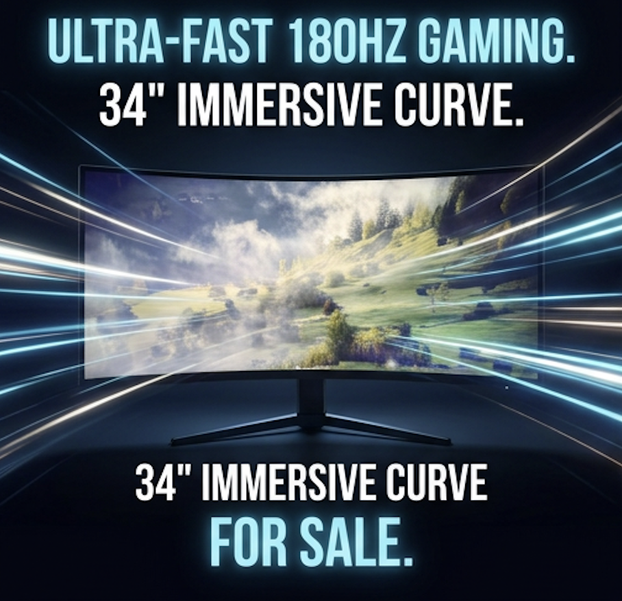 Xiaomi 34" 180Hz Curved Gaming Monitor